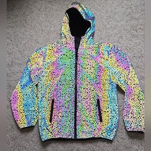Multicolor Geometric Pattern Hoodie